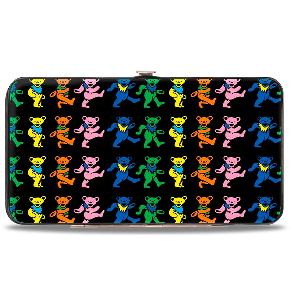 Grateful Dead Wallet, Hinged, Dancing Bears Black Multi Color, Vegan ...