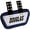 White/Navy, variant on Douglas Custom Pro CP Series Removable Football Back Plate - 6 Inch