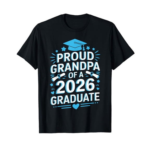 Proud Grandpa Of A 2026 Graduate Class Of 2026 Grandpa T-Shirt