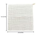 thumbnail image 4 of Toallas de baño de muselina para bebé, paquete de 10 unidades de algodón absorbente suave y reutilizable, 4 of 5