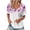 Multicolor#104, variant on YOIAVAIOY Women's V Neck Short Sleeve T Shirts Lightweight Floral Printed Blouses Summer Casual Loose Dressy Outfits Multicolor M
