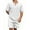 White, variant on Mens Casual Tracksuit Set Shorts Outfits 2 Piece Sets White L