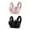 Black, variant on Qingpeng 2PC Wireless Bra for Women No Underwire V Neck Lace Sports Everyday Bra Comfortable Breathable Solid Bra