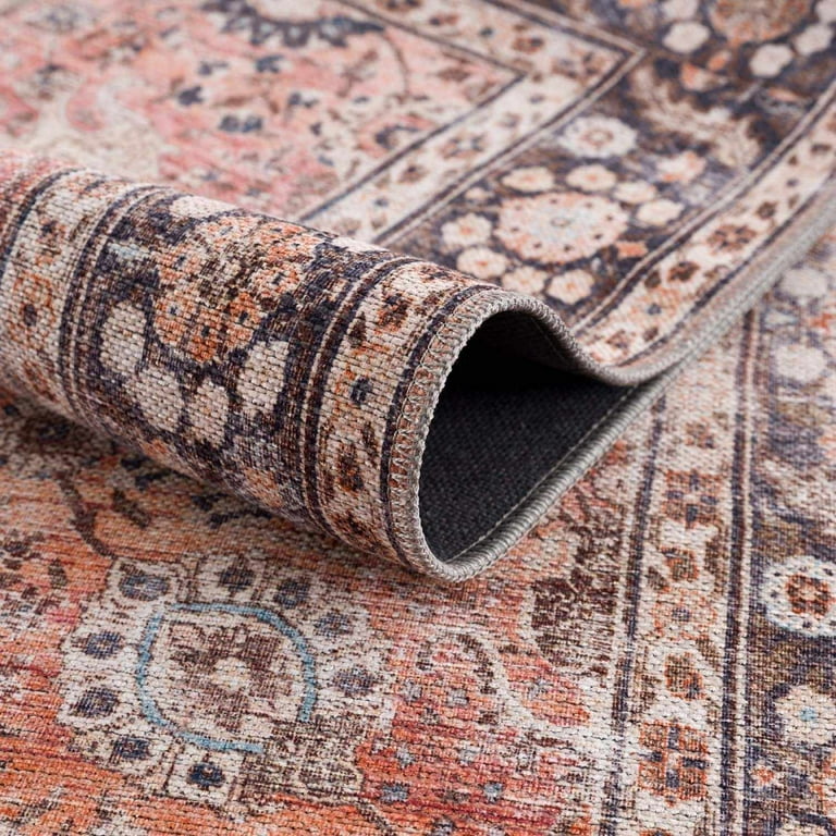 Hauteloom Watchtower Machine Washable Runner Rug, Vintage