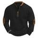 thumbnail image 2 of Blusas y camisas de manga larga con cuello redondo Sudadera con capucha de cuello redondo para hombre Jersey estampado Blusa de poliéster de manga larga para hombre, 2 of 4