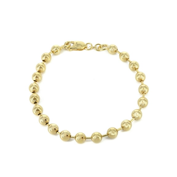 Mens Dog Tag Bracelet 10K/14K Yellow Gold