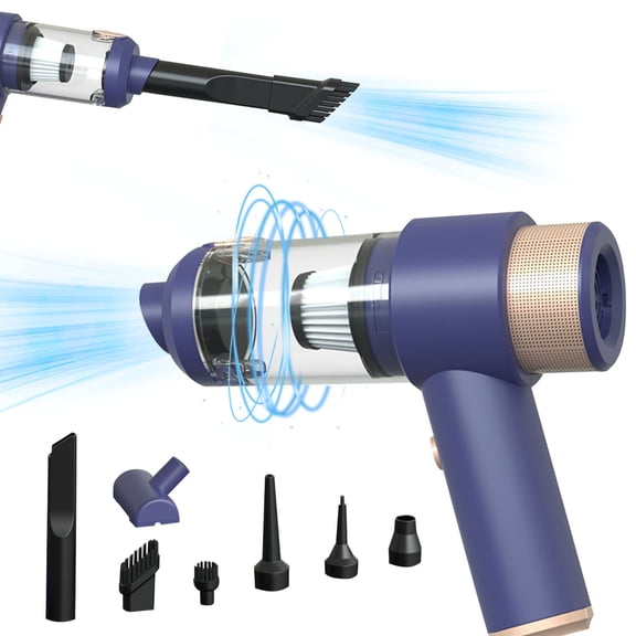 Handheld Vacuum and Blower 7000Pa Rechargeable, Portable Wet/Dry Car Vacuum Cleaner with Strong Suction, Cordless Blower for Car Interior, Pet Hair, or Home Cleaning