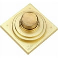 thumbnail image 5 of Desagüe cuadrado a prueba de olores, base de desagüe de latón macizo con diseño exclusivo para baño, fácil de instalar, caudal rápido, construcción de acero inoxidable (oro satinado), 5 of 5