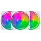 thumbnail image 1 of Kit 3 Ventiladores Gamer Balam Rush EOLOX BLAZE EX70KW 120mm ARGB Diseño Cuadrado Rainbow 1200RPM Blanco 3 Pin Controladora BR-937979, 1 of 6
