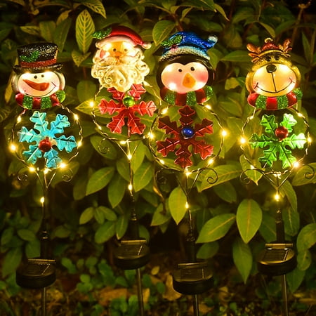 

Christmas Led Solar Lights Santa Penguin Elk Outdoor Night Lamp Garden Landscape Light for Home Decoration