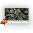 thumbnail image 2 of 24X12IN Stone Aquarium Background, Rock Fish Tank Background, Natural Rocky Glass Terrarium Background with 8 EVA Double-Sided Tape, 2 of 5