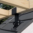 thumbnail image 2 of Pergola Roof Risers Beam Brackets, Heavy Duty Metal Roof Mounting for Gazebo Adjustable Angle Support Outdoor Structures, 2 of 7