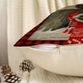 thumbnail image 2 of Dashan Christmas Throw Pillow Covers 20x20 Set of 2,Xmas Cow Linen Pillow Cases for Bedroom Sofa Couch, 2 of 6