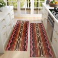 thumbnail image 4 of Kitchen Rugs Sets Of 2,Boho Multicolor Geometric Ethnic Pattern Anti Fatigue Kitchen Mat Rugs Non Slip Washable,Decorative Kitchen Floor Mats for Kitchen,Sink,Laundry,17"X47", 4 of 5