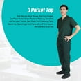 thumbnail image 3 of ACTIVE UNIFORMS Men Scrub Set Medical Scrub Top and Pants (Dark Navy Blue, XX-Large), 3 of 6