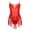 Red, variant on Yhong Girls Kids Sequins Latin Salsa Samba Ballet Lyrical Dress Leotards with Tassel Disco Party Royal Blue 14