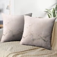 thumbnail image 4 of LALILO Throw Pillow Covers Pink Color Marble Antique Architecture Cushion Cover 18" x 18", 2 Pack, 4 of 6