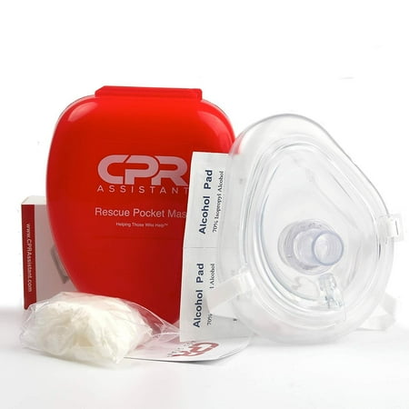 First Aid Masks - CPR Assistant CPR Mask & Valve Pocket Resuscitator Kit