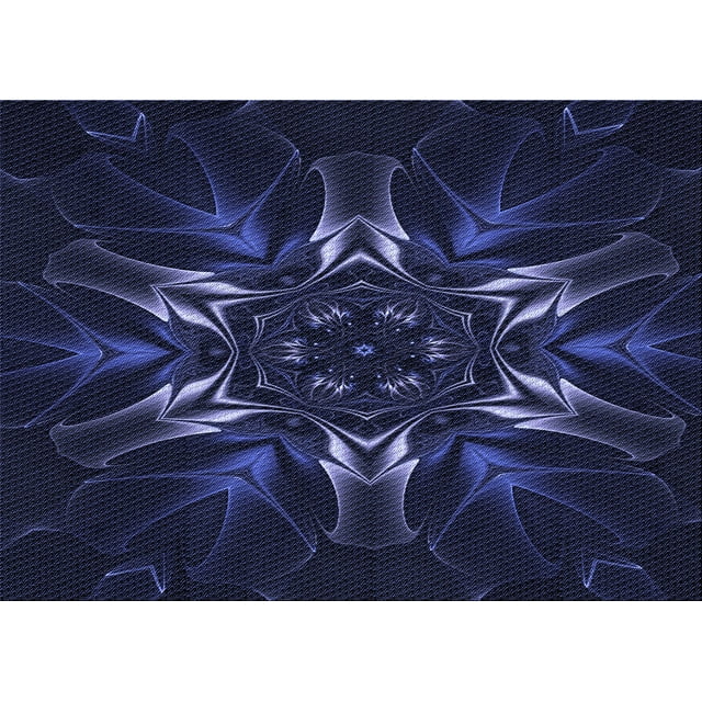 Ahgly Tapis Rectangulaire Lavable en Machine Intérieur Transitionnel Violet Pervenche Profond, 7 Pieds x 9 Pieds