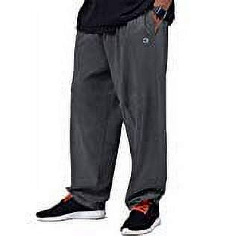 Champion Men's Big & Tall Jersey Pants, Charcoal Heather, Size 3X Champion Men's Big & Tall Jersey Pants, Charcoal Heather, Size 3X