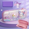 thumbnail image 3 of Sanrio Cartoon Cute Pencil Bag, Kawaii Hello Kitty Kuromi Cinnamoroll Storage Bag, Birthday Gift Christmas Gift, 3 of 4