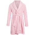 thumbnail image 4 of Sleep & Co Girls Bathrobe Set - Soft Plush Fleece Bathrobe with Matching Slippers for Girls, 4 of 6