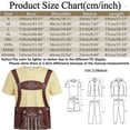 thumbnail image 3 of Men T Shirts Male Oktoberfest Bib Pants Plaid Funny Print Short Sleeve Round Neck T Shirt for Casual Wear, 3 of 4