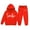 Red, variant on Toddler Boys Girls Active Sweatsuit 2PC Long Sleeve White Tracksuit Hoodie Jogging Pants Winter Clothes Size 2-3 Years Boys Clothes