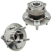 Detroit Axle - Rear Wheel Bearing Hubs for 2002-2007 Saturn Vue, 2005 Chevy Equinox, 2006 Pontiac Torrent, Wheel Hub Bearings Assembly Set Replacement, Pair Hubs [Non-ABS Models]