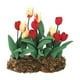thumbnail image 2 of Mini flor para casa de muñecas,Casas de muñecas con tulipanes en el césped,Mini jardín de tulipanes para casa de muñecas,Accesorios florales en miniatura para casa de muñecas,Tulipán en, 2 of 9