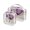 Gorgeous Flower Purple, variant on Clear Makeup Bags with Handle Large Opening 2 Pack Set Toiletry Bag Quart Size Bag, for Women Man Traveling Travel Essentials, Toiletries and Other. Gorgeous Flower Purple