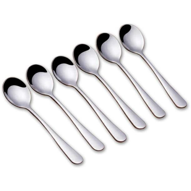 4.5 Inches Stainless Steel Mini Salt Condiments Dessert Spoon Mini