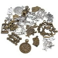 thumbnail image 3 of 20 Pieces Mixed Alice in Wonderland Charms Alloy Rabbit Watch Teapot Pendants for Jewelry Making, Bronze and Sliver, 3 of 7