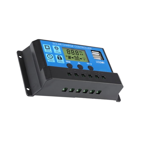 Shengyu Panneau Solaire Contrôleur de Cellule Solaire Téléphone RV Voiture Rue Lampe MP3 PAD Chargeur Batterie Extérieure Alimentation LCD Régulateur 30A 12V/24V