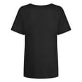 thumbnail image 5 of Pimfylm Basic T Shirts for Women Crew neck Short Sleeve Casual Summer Tops Trendy Solid Loose Fit Tshirt(Black,XXL), 5 of 8