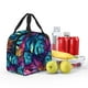 thumbnail image 5 of Easygdp Colorful Tropical Leaves Bolsa Térmica Premium - Tela Oxford Impermeable, Gran Capacidad, Bolsillo Frontal, Unisex para Trabajo, Escuela, Actividades al Aire Libre y Picnics, 5 of 8