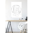 thumbnail image 4 of LINE AND BRUSH - Continuous Line Cassette Player Wall Poster, 22.375" x 34", 4 of 4