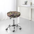 thumbnail image 7 of Round Bar Stool Seat Covers, Colorful Mandala Spiral Pattern Elastic Round Chair Cover Stool Seat Slipcover Bar Stool Cushions Round Pad for 12-14 inch, 7 of 7