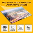 thumbnail image 3 of 40 PCS Self-Adhesive Laminating Sheets, 9 x 12 Inches Clear Laminating Sheets No Machine Needed Self Sealing Laminate Sheets, 3 of 6