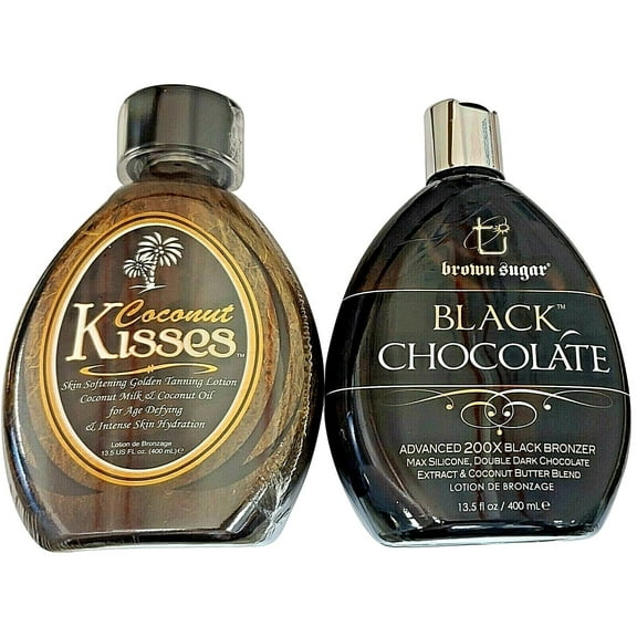 Brown Sugar Black Chocolate Bronzer & Ed Hardy Coconut Kisses Tanning Lotion