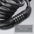 thumbnail image 2 of Amdohai Bike Lock 5 Digit Code Combination Bicycle Security Lock 1200 mm x 12 mm Steel Cable Spiral Bike Cycling Bicycle Lock, 2 of 8