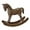 Brown, variant on Rocking Horse Collectible Figurine Tabletop Art Sculpture Wooden Material Centerpiece Shelf Office Living Room