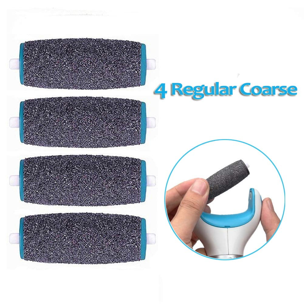 4Pcs Coarse Replacement Roller Refill Heads for Perfect Electronic Foot File with Diamond