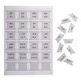 thumbnail image 3 of Pestañas Mensuales Planif. Laminadas DiverseBee, 24 Adhesivos Cuad. (12 Mensuales y 4 en Blanco), Pegat. Pestañas Planif., Separadores Mensuales (Arena), 3 of 3
