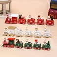 thumbnail image 5 of Christmas Wooden Train Decor Set, Cute Wooden Mini Train Ornaments Christmas Train Ornament Toys for Kids Gift Home Decoration, 5 of 8