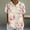 White, variant on Womens Shirts Linen Floral Lapel Comfy Loose Summer Tshirts Shirts for Women Beige L