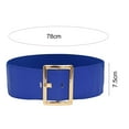 thumbnail image 6 of Shenmeida 1Pack Women's Wide Solid Color Faux Leather Belt Vintage Chunky Buckle Belts 5 Colors Available, 6 of 7