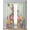 Green, variant on Easter Bunny Sheer Curtains 84 Inch Length 2 Panels Set for Living Room/Bedroom, Colorful Eggs Spring Tulips Flower Vintage Kitchen Curtains Grommet Semi-Sheer Curtains Window Treatments 42"x84"x2