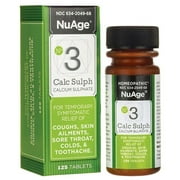NuAge #3 Calc Sulph 6X 125 Tabs