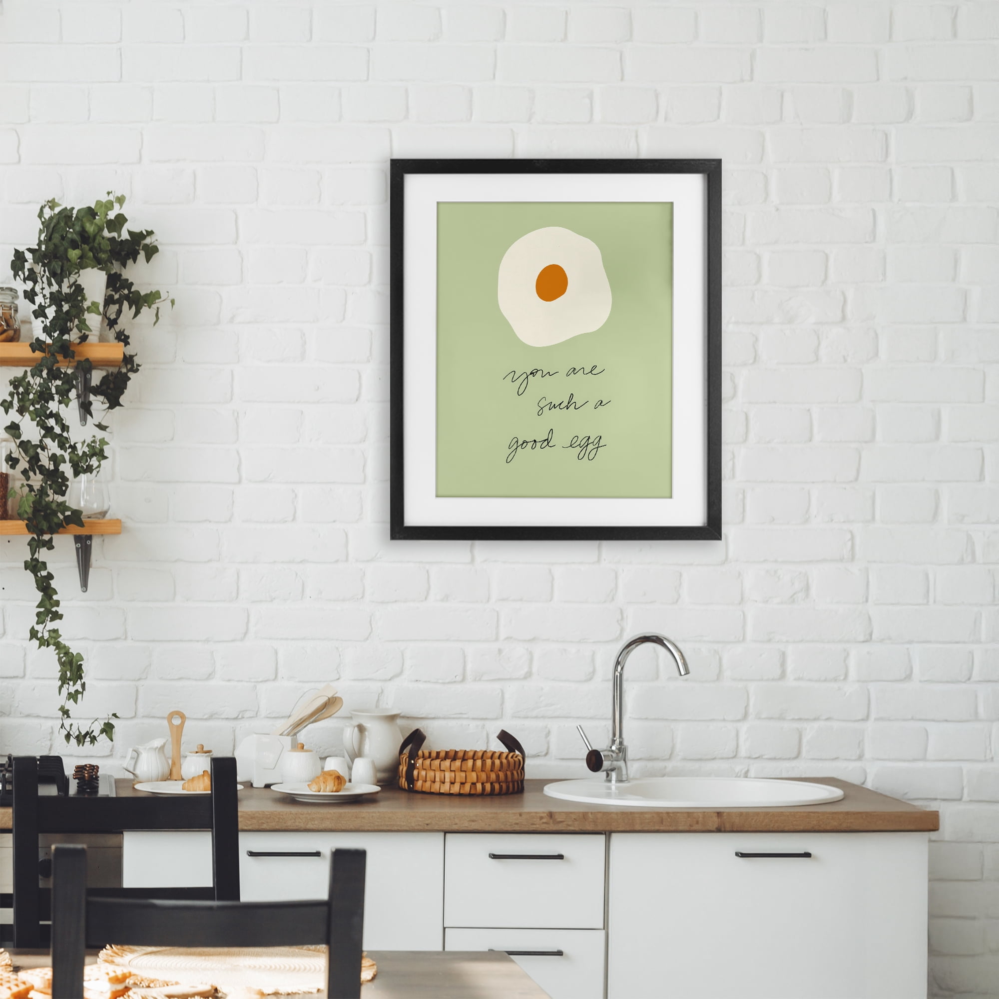 Stupell Industries You Are A Good Egg Black Framed Print Under Glass, design by SD Graphics Studio